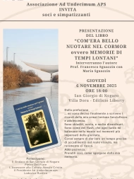 PRESENTAZIONE DEL LIBRO “COM’ERA BELLO NUOTARE NEL CORMOR” DI ENZO PARAVANO